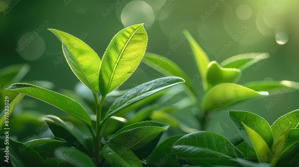 Vivid green leaves stand out against a softly blurred background, evoking a serene and natural ambiance.
Vivid green leaves stand out against a softly blurred background, evoking a serene and natural ambiance.