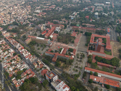 Aerial Views of Housing Complexes in Coyoacán, Southern Mexico City