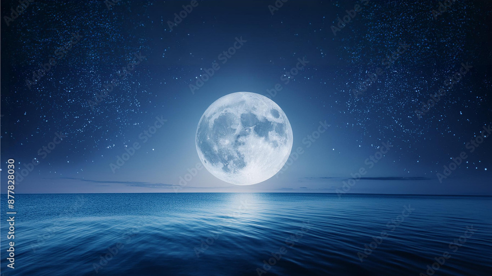 Fototapeta premium moon over the sea