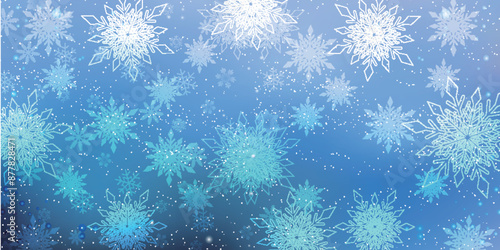 雪　クリスマス　冬　光　背景