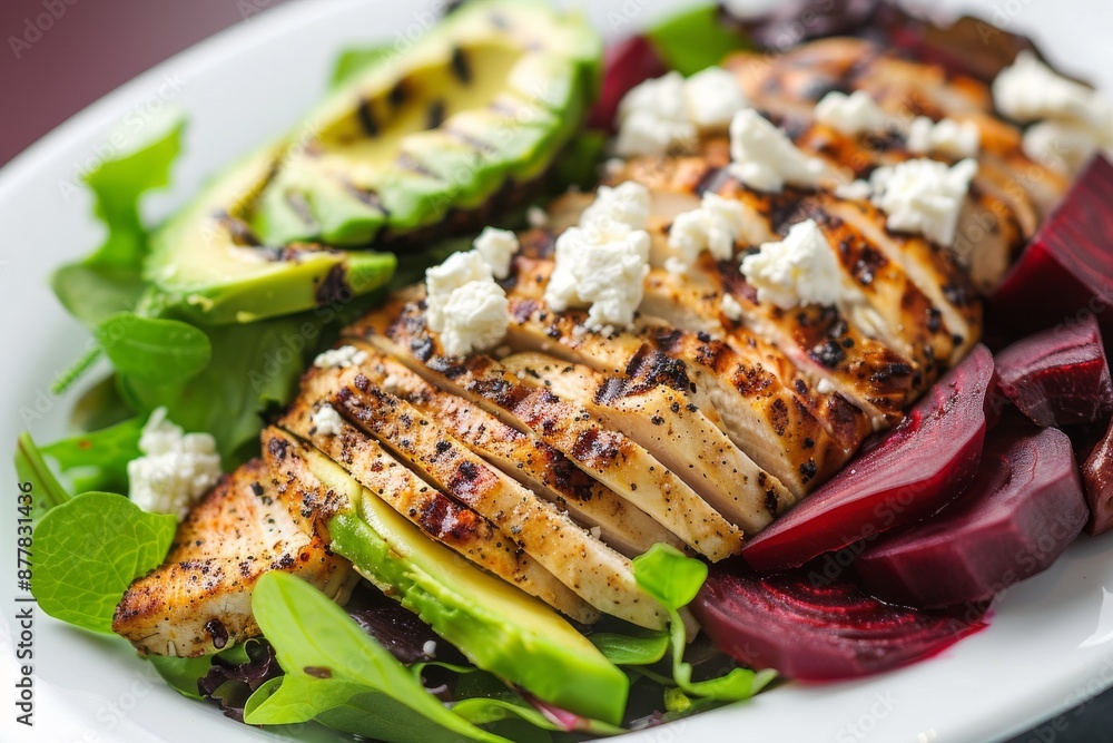 Grilled Chicken, Avocado, and Beet Salad Grilled Chicken, Avocado, and Beet Salad