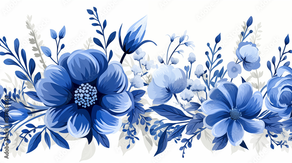 Modern Meets Tradition: Flat Vector Background with a Timeless Ink Wash Motif Modern Meets Tradition: Flat Vector Background with a Timeless Ink Wash Motif