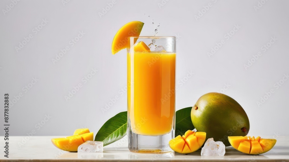 Minimalist Diagonal White Lines Overlay on Orange Juice with Fresh Orange Slices and Whole Orange Minimalist Diagonal White Lines Overlay on Orange Juice with Fresh Orange Slices and Whole Orange