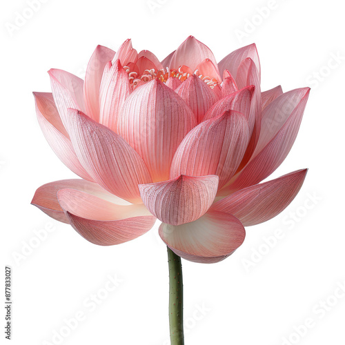 A Lotus flower isolated on a transparent background for web banner, wallpaper