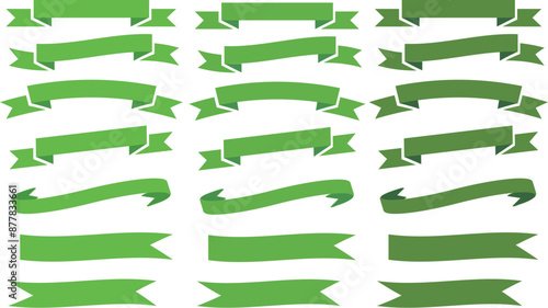 set of simple ribbons