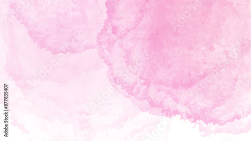 Abstract pink watercolor background.Hand painted watercolor. vector