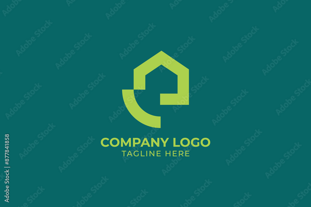 letter C home icon real estate logo letter C home icon real estate logo