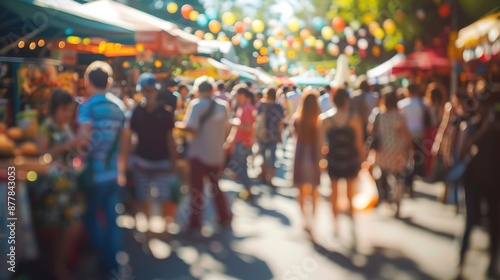 Spectacular Street market at sunset © Kashem