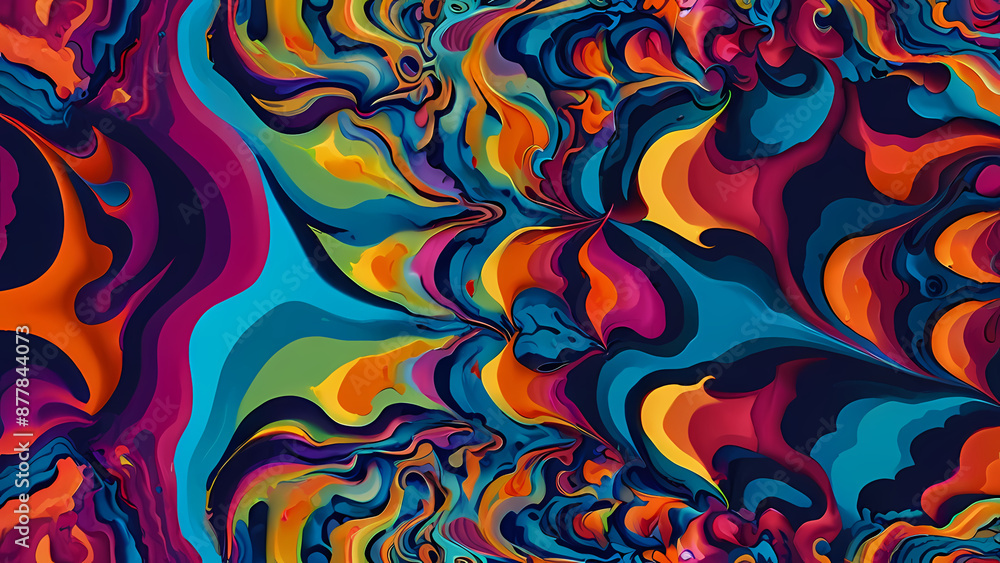 abstract psychedelic background with bold, contrasting colors, and flowing, organic shapes that blend seamlessly into one another, creating a hypnotic effect abstract psychedelic background with bold, contrasting colors, and flowing, organic shapes that blend seamlessly into one another, creating a hypnotic effect