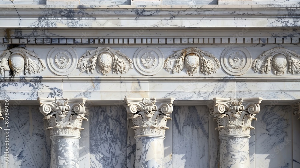 Obraz premium Marble adds grandeur and elegance to classical architecture, favored for its beauty and durability.