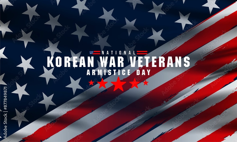 National Korean War Veterans Armistice Day July 27. vektor background . National Korean War Veterans Armistice Day July 27. vektor background .