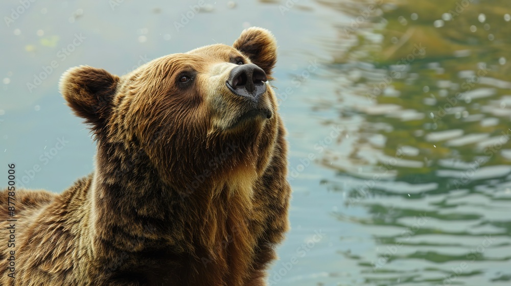 Obraz premium Brown Bear by the Lake