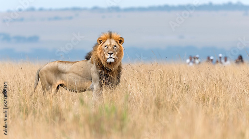 Wallpaper Mural Piercing eyes of a lion, filled with the raw power Torontodigital.ca