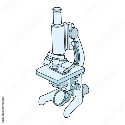 microscope vector illustration