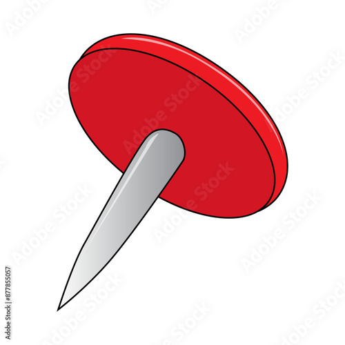 thumb tack vector illustration photo