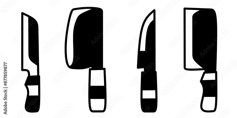 Knife illustration. Knife icon vector set. Design for business. Stock vector. Knife illustration. Knife icon vector set. Design for business. Stock vector.