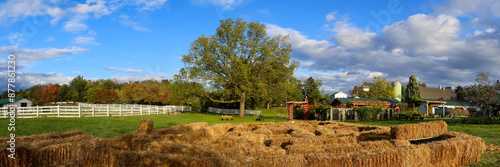 Scenic Michigan state university tollgate farm in Novi, Michigan