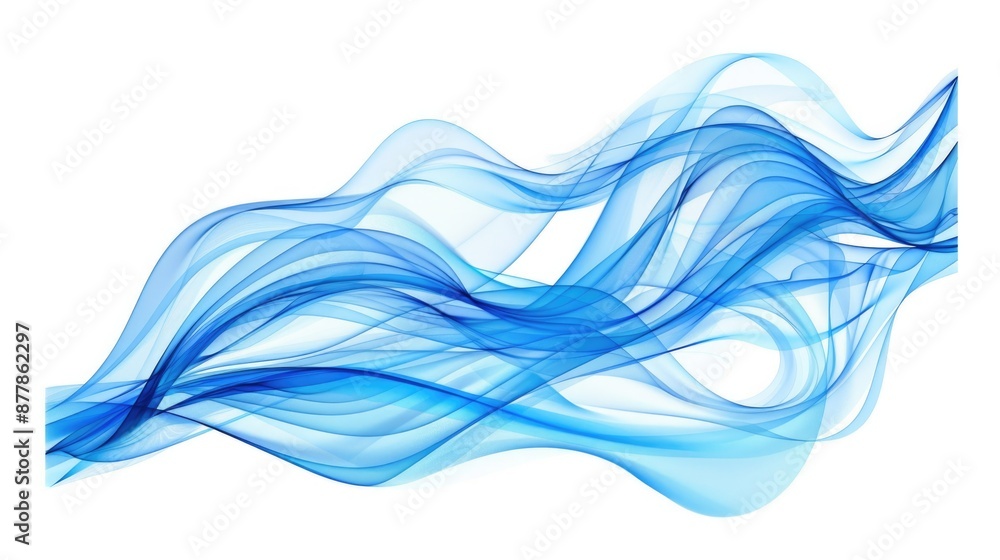 Blue Curve Design: Abstract Wave Shape for Dynamic Wallpaper and Illustration Blue Curve Design: Abstract Wave Shape for Dynamic Wallpaper and Illustration