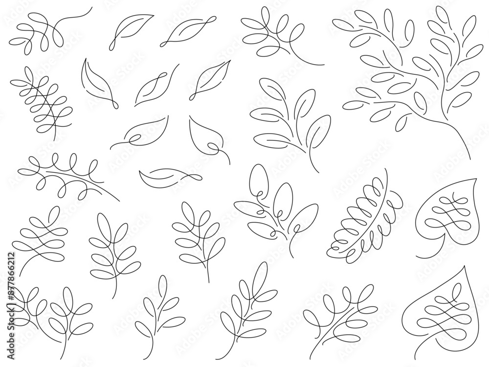 植物の線画イラスト 植物の線画イラスト
