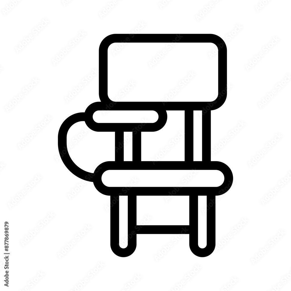 19 desk chair line icon illustration vector graphic 19 desk chair line icon illustration vector graphic