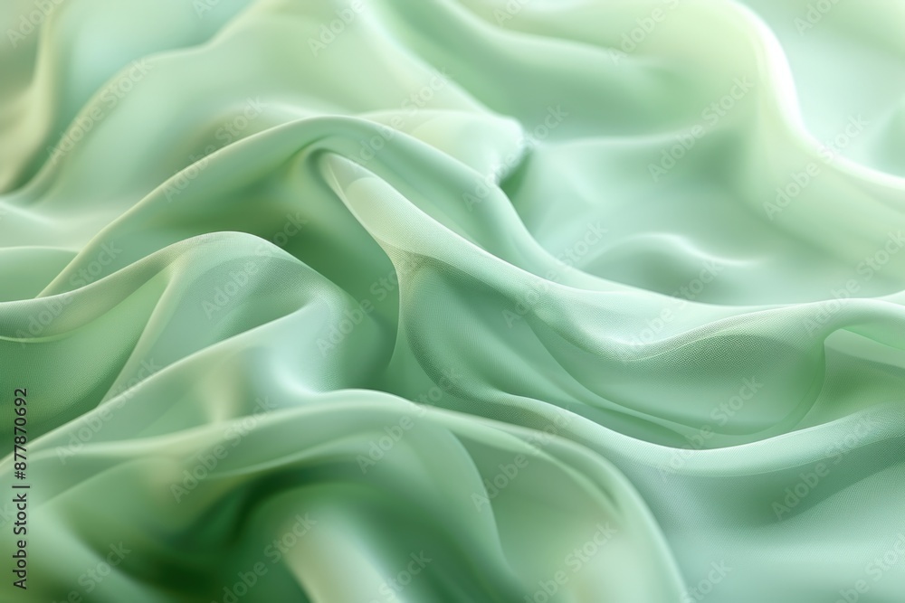 High-quality image of a small section of green fabric, ideal for use in textile or interior design projects High-quality image of a small section of green fabric, ideal for use in textile or interior design projects