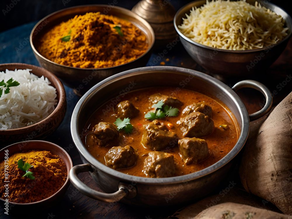 The unique spices and cooking methods used in Indian lamb curry. The unique spices and cooking methods used in Indian lamb curry.