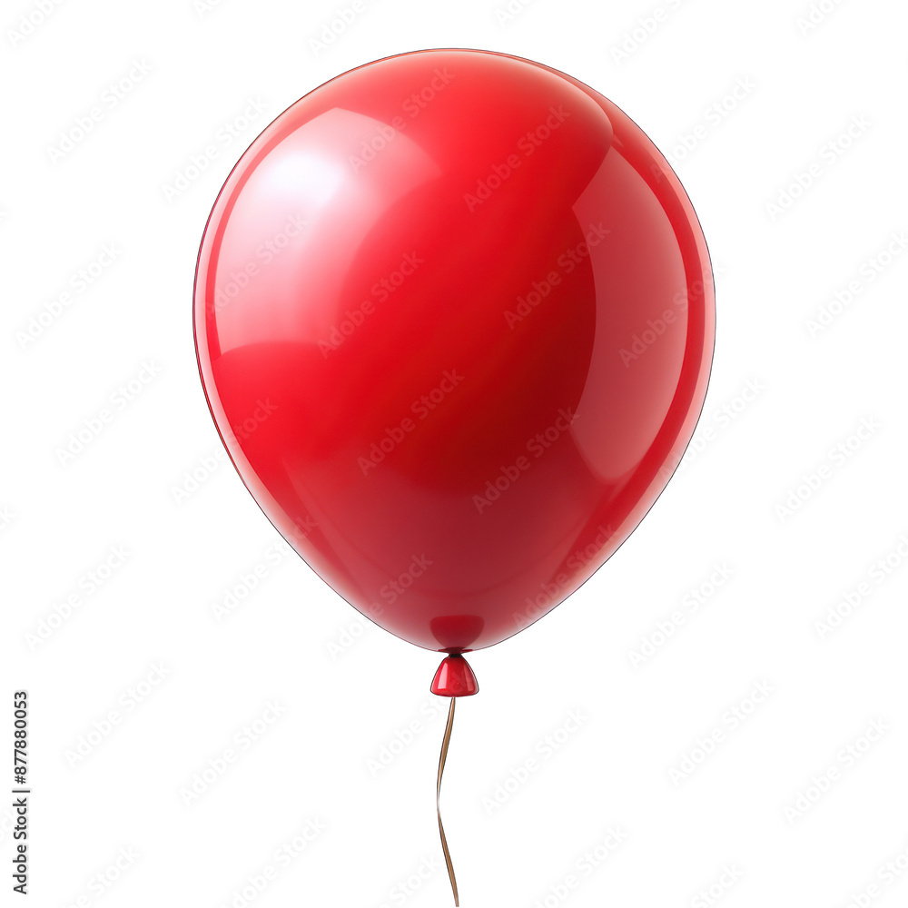 Red balloon isolated on transparent background Red balloon isolated on transparent background