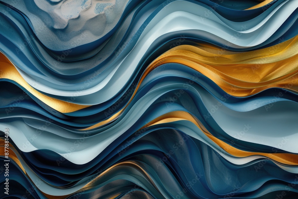 Colorful abstract art featuring wavy patterns and textures Colorful abstract art featuring wavy patterns and textures