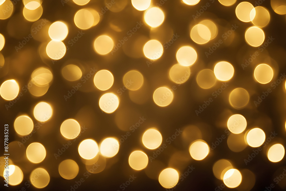 Obraz premium Gold light bokeh for holiday lights background or Christmas background