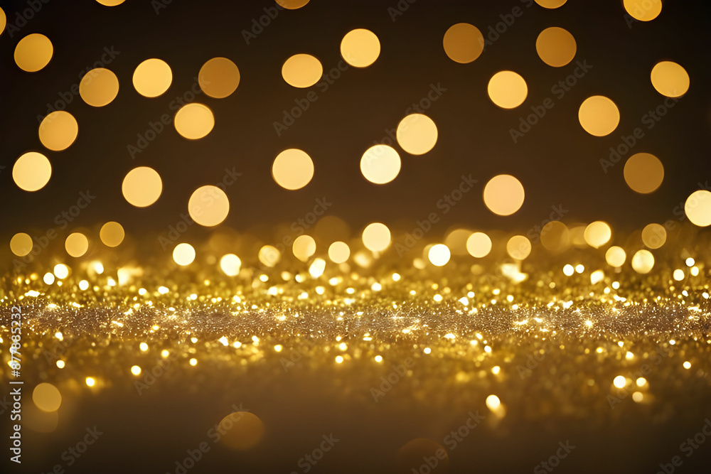 Gold light bokeh for holiday lights background or Christmas background Gold light bokeh for holiday lights background or Christmas background