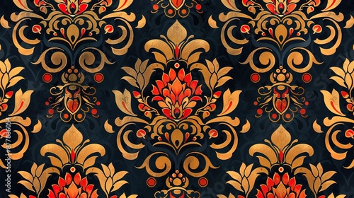 Indian pattern wallpaper © pixelwallpaper