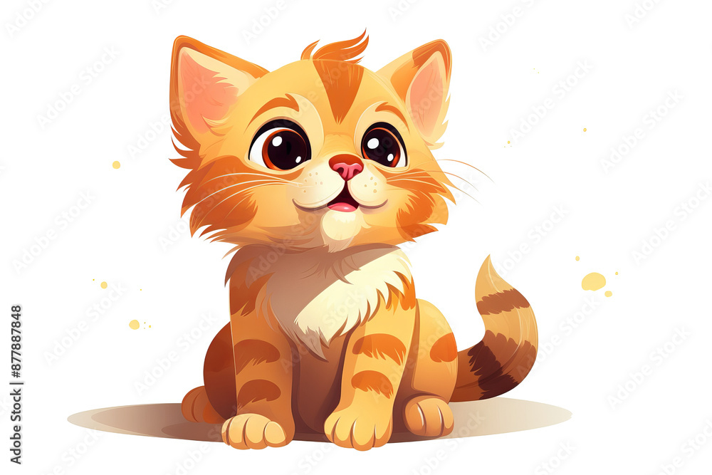 Cute cartoon cat illustrations in PNG style for playful paws trendy adorable animal designs with transparent background Cute cartoon cat illustrations in PNG style for playful paws trendy adorable animal designs with transparent background