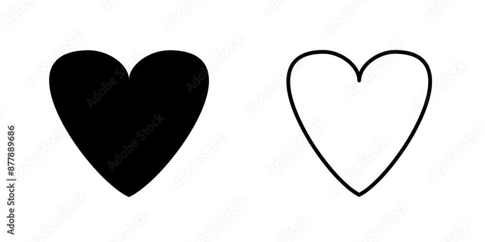 Love heart, valentine's day heart vector love icon heart symbol Love heart, valentine's day heart vector love icon heart symbol