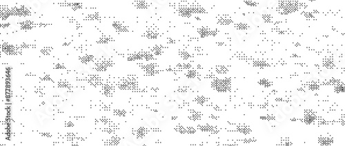 Pixelated grain texture bitmap. Abstract dotted glitchy pattern. Dither grunge background. Video game screen wallpaper. Retro pixel art backdrop. Comic halftone overlay. Dust speckles effect vector