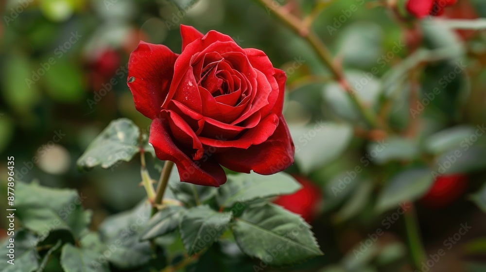 Beautiful red rose on Valentine s Day Beautiful red rose on Valentine s Day