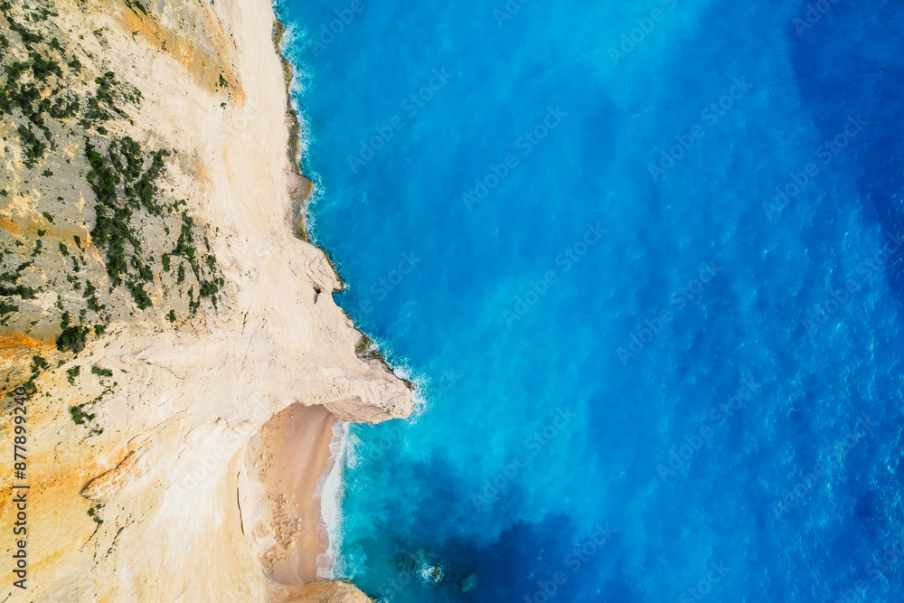 Zakynthos, Greece. Navagio Beach with sjipwreck in Ionian Sea. Beautiful views of azure sea water and nature with cliffs cave. Boat trip Zakynthos, Greece. Navagio Beach with sjipwreck in Ionian Sea. Beautiful views of azure sea water and nature with cliffs cave. Boat trip