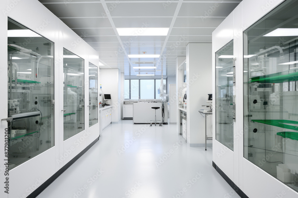 Modern High-Tech Laboratory Cleanroom Modern High-Tech Laboratory Cleanroom