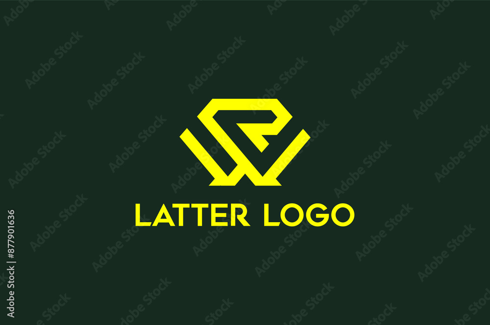 Creative , luxury, monogram, R W Latter logo design Creative , luxury, monogram, R W Latter logo design