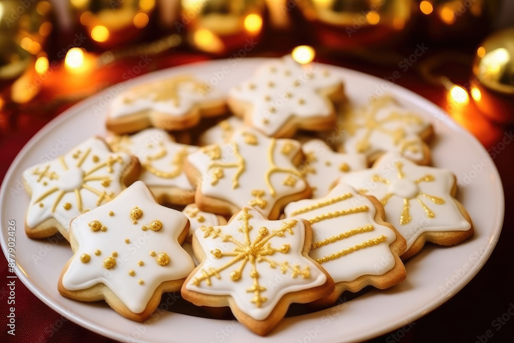 Festive Holiday Sugar Cookies with Royal Icing Festive Holiday Sugar Cookies with Royal Icing