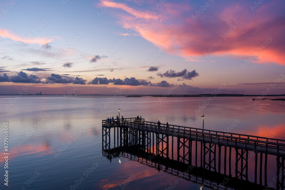 Beautiful July sunset on Mobile Bay Beautiful July sunset on Mobile Bay
