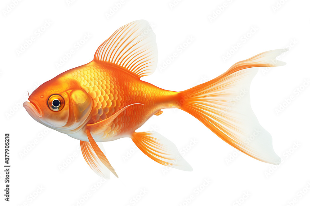 Goldfish PNG illustration with transparent background for aquatic-themed designs and creative projects Goldfish PNG illustration with transparent background for aquatic-themed designs and creative projects