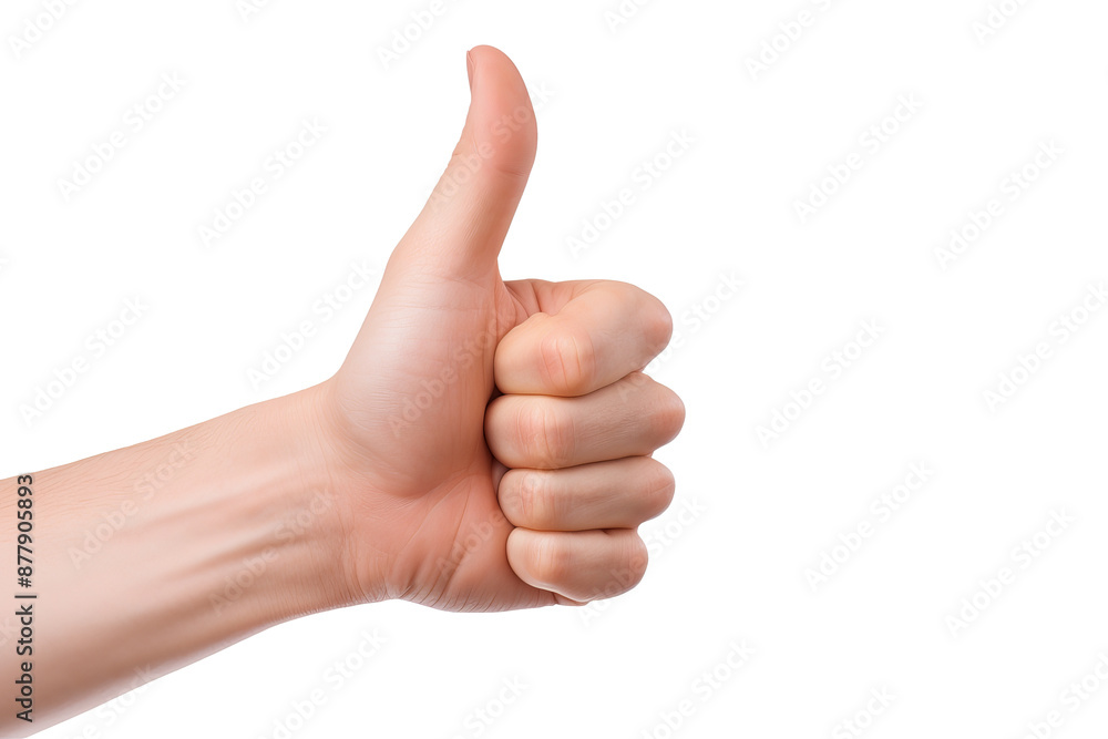Hand showing thumbs up gesture in PNG style with transparent background, ideal for positive feedback, approval, and success concepts in design projects Hand showing thumbs up gesture in PNG style with transparent background, ideal for positive feedback, approval, and success concepts in design projects