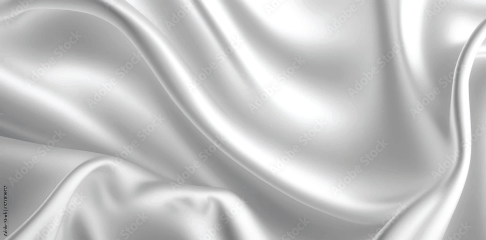 Obraz premium Smooth elegant light silk fabric background. Textile texture. Vector illustration