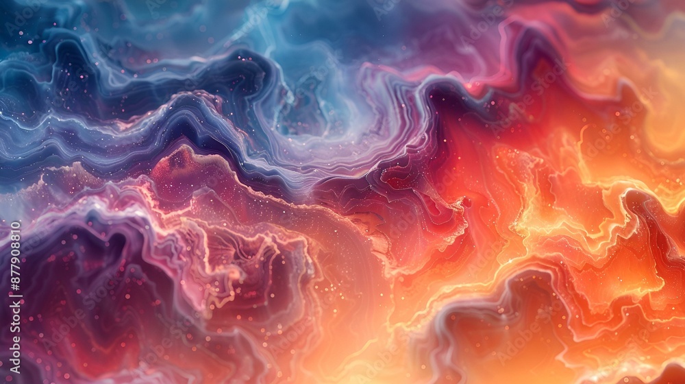 Colorful abstract background with vibrant waves and swirls. Colorful abstract background with vibrant waves and swirls.