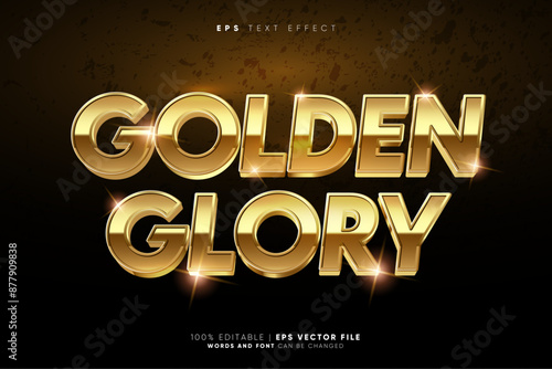 Super Luxury Golden Glory 3D Text Effect