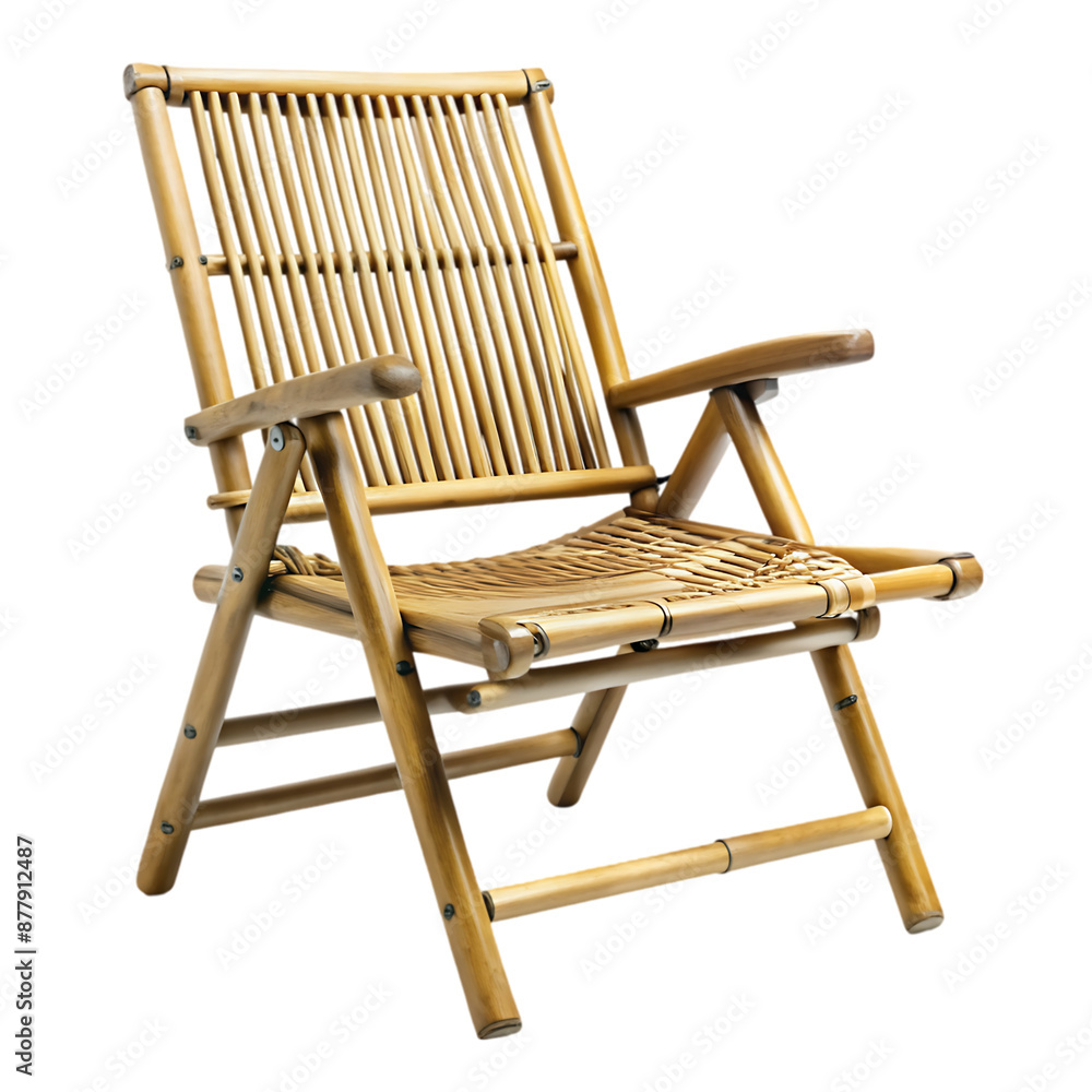 bamboo outdoor chair on transparent background bamboo outdoor chair on transparent background