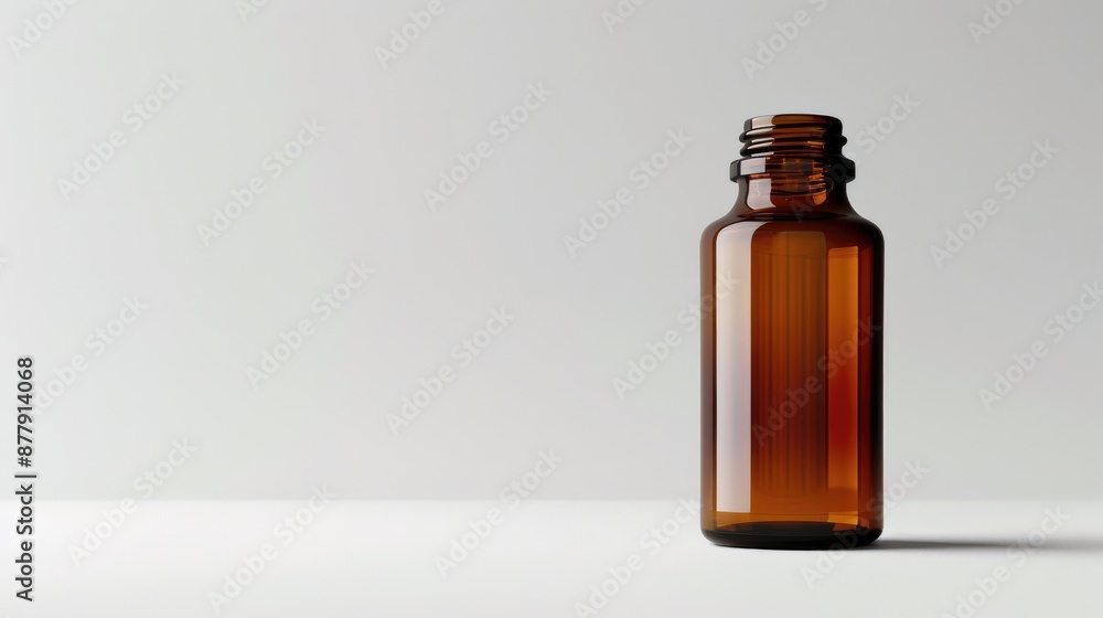 Medicine bottle on white background for copy space Medicine bottle on white background for copy space