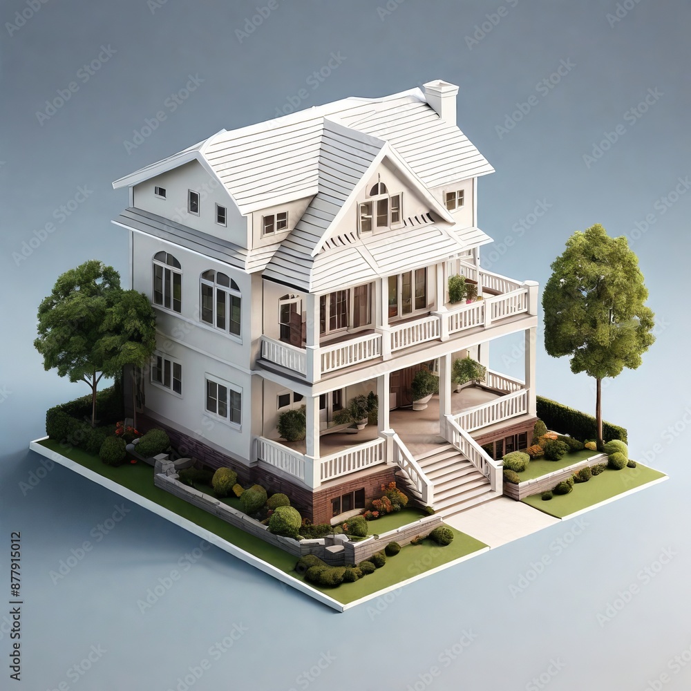 3d view of house model 3d view of house model