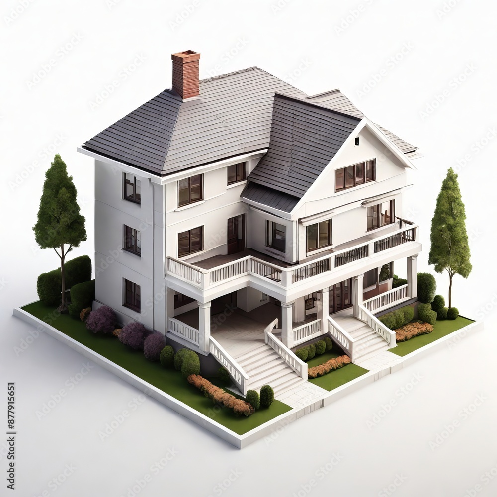 3d view of house model 3d view of house model