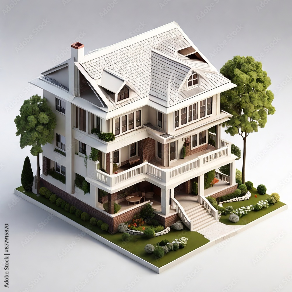 3d view of house model 3d view of house model